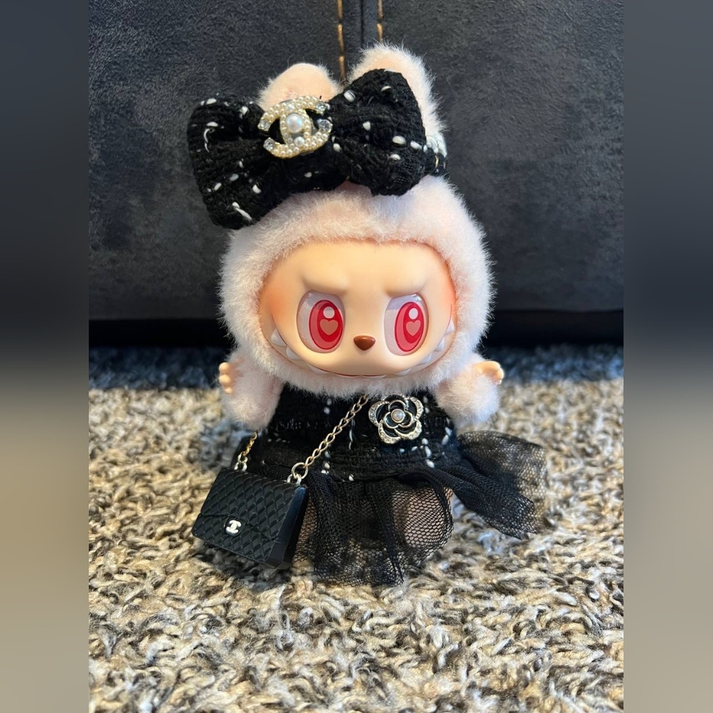 POPMART Have a seat vinyl plush - Dada (comes with full Chanel accessories)